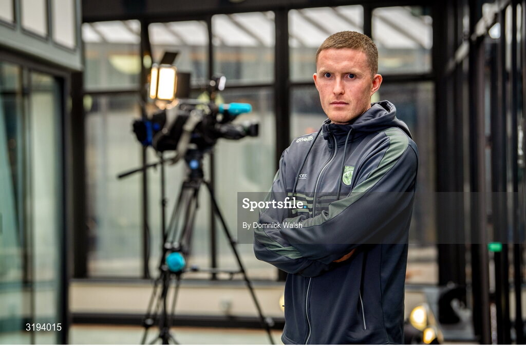 19 July 2025; Jason Foley poses for a portrait during the Kerry GAA Football All-Ireland Senior Final Media Conference at the Gleneagle Hotel in Killarney, Kerry. Photo by Domnick Walsh/Sportsfile