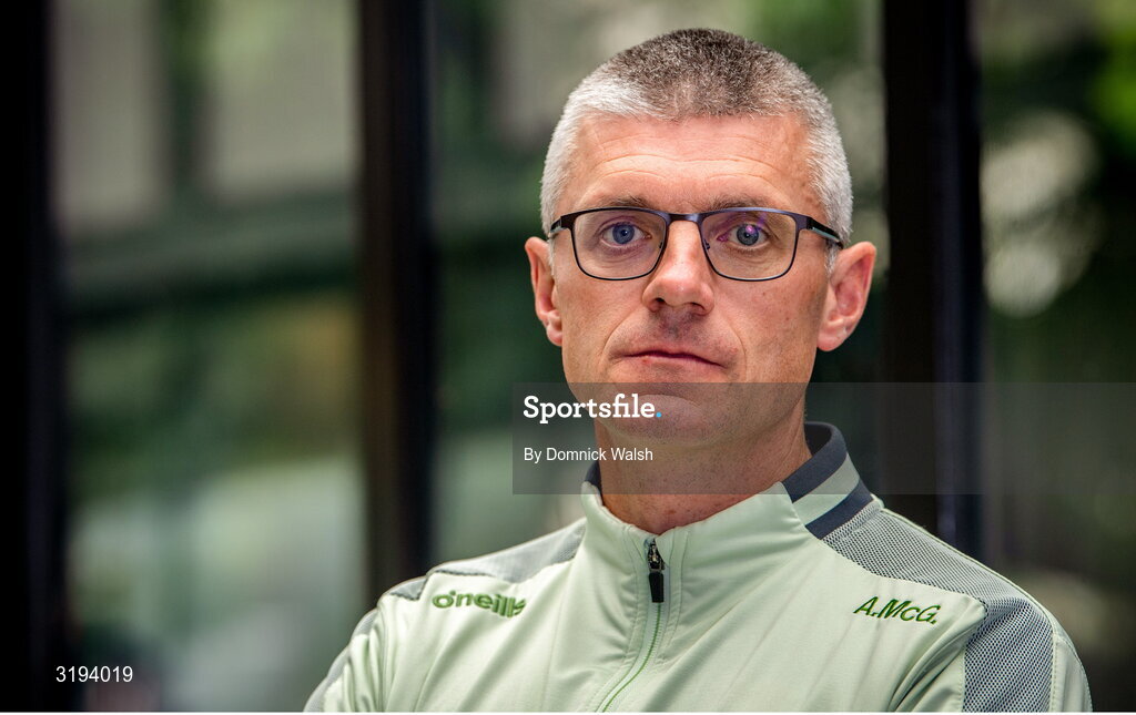 19 July 2025; Selector Aodhán Mac Gearailt during the Kerry GAA Football All-Ireland Senior Final Media Conference at the Gleneagle Hotel in Killarney, Kerry. Photo by Domnick Walsh/Sportsfile