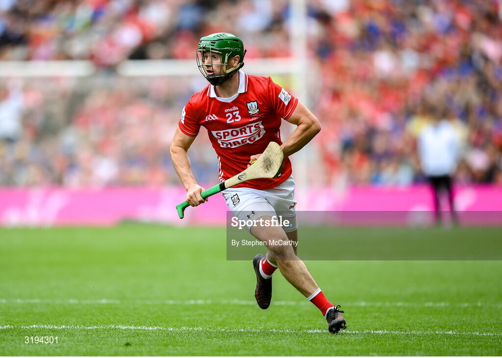 20 July 2025; Séamus Harnedy of Cork during the GAA Hurling All-Ireland Senior Championship final match between Cork and Tipperary at Croke Park in Dublin. Photo by Stephen McCarthy/Sportsfile