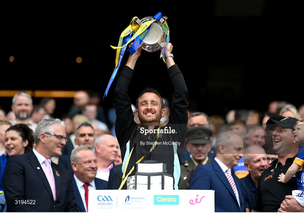 20 July 2025; Tipperary coach David Herity during the GAA Hurling All-Ireland Senior Championship final match between Cork and Tipperary at Croke Park in Dublin. Photo by Stephen McCarthy/Sportsfile