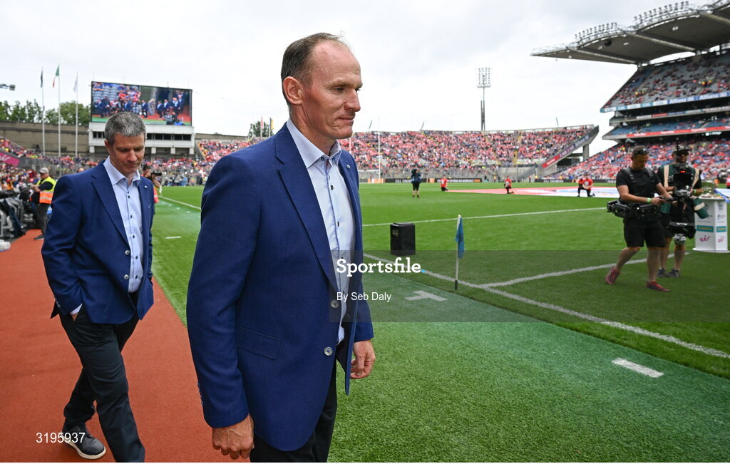 20 July 2025; Noel Hickey of the 2000 All-Ireland winning Kilkenny hurling jubilee team who were honoured before the GAA Hurling All-Ireland Senior Championship final match between Cork and Tipperary at Croke Park in Dublin. Photo by Seb Daly/Sportsfile