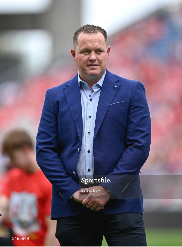 20 July 2025; Michael Kavanagh of the 2000 All-Ireland winning Kilkenny hurling jubilee team who were honoured before the GAA Hurling All-Ireland Senior Championship final match between Cork and Tipperary at Croke Park in Dublin. Photo by Seb Daly/Sportsfile