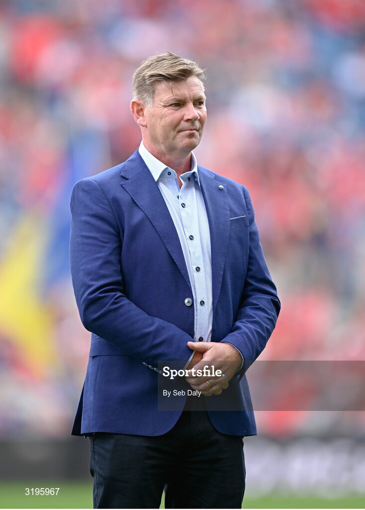 20 July 2025; Martin Carey of the 2000 All-Ireland winning Kilkenny hurling jubilee team who were honoured before the GAA Hurling All-Ireland Senior Championship final match between Cork and Tipperary at Croke Park in Dublin. Photo by Seb Daly/Sportsfile