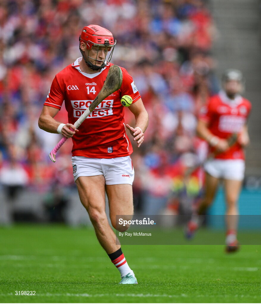 20 July 2025; Alan Connolly of Cork during the GAA Hurling All-Ireland Senior Championship final match between Cork and Tipperary at Croke Park in Dublin. Photo by Ray McManus/Sportsfile