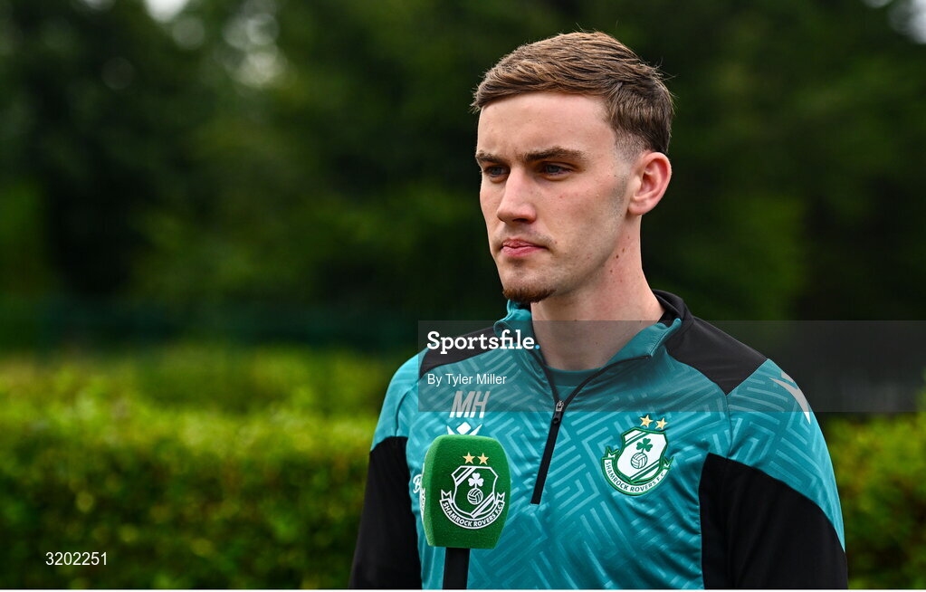 30 July 2025; Matt Healy during a Shamrock Rovers media conference at Roadstone Group Sports Club in Dublin. Photo by Tyler Miller/Sportsfile