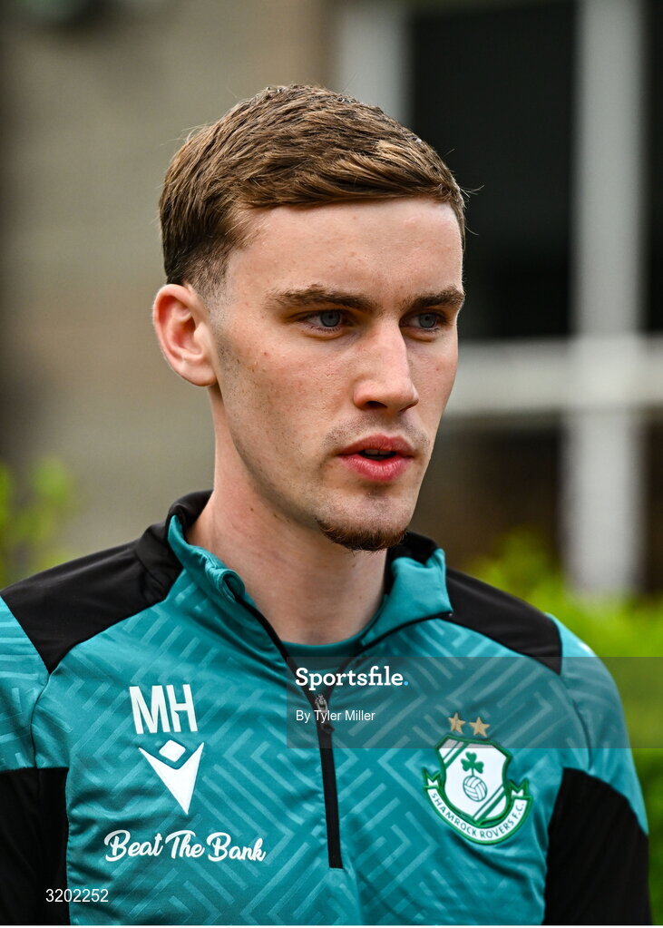 30 July 2025; Matt Healy during a Shamrock Rovers media conference at Roadstone Group Sports Club in Dublin. Photo by Tyler Miller/Sportsfile