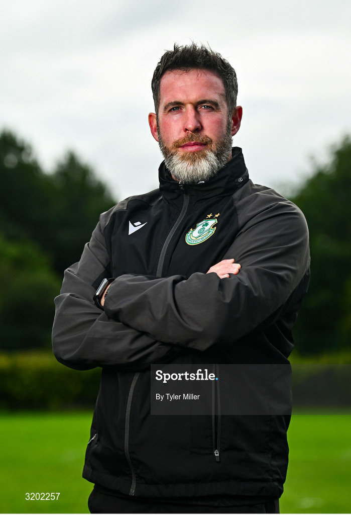 30 July 2025; Manager Stephen Bradley during a Shamrock Rovers media conference at Roadstone Group Sports Club in Dublin. Photo by Tyler Miller/Sportsfile