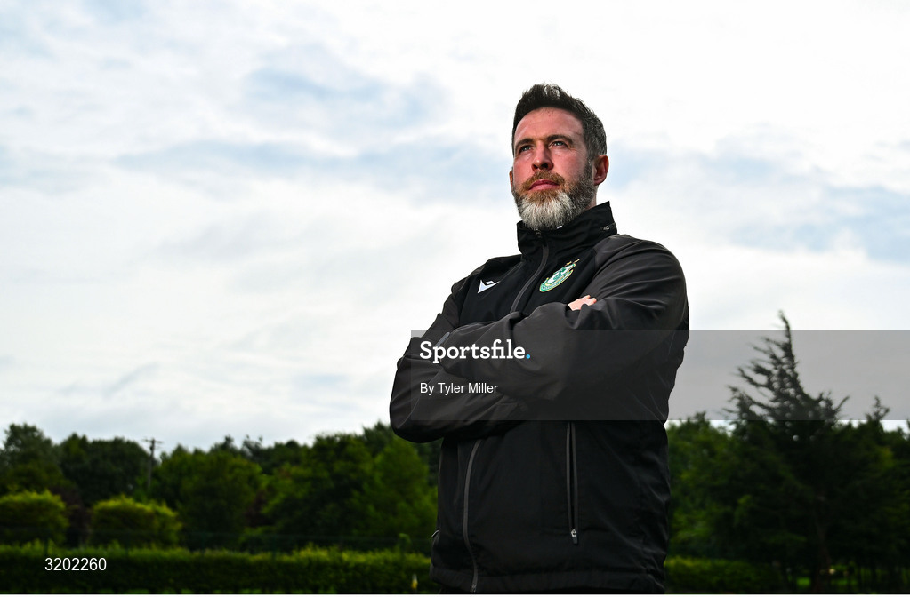 30 July 2025; Manager Stephen Bradley during a Shamrock Rovers media conference at Roadstone Group Sports Club in Dublin. Photo by Tyler Miller/Sportsfile
