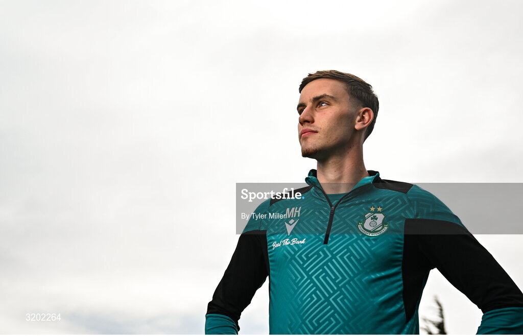 30 July 2025; Matt Healy during a Shamrock Rovers media conference at Roadstone Group Sports Club in Dublin. Photo by Tyler Miller/Sportsfile