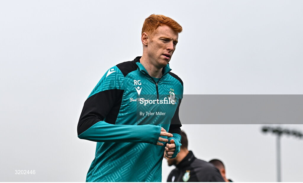 30 July 2025; Rory Gaffney during a Shamrock Rovers training session at Roadstone Group Sports Club in Dublin. Photo by Tyler Miller/Sportsfile