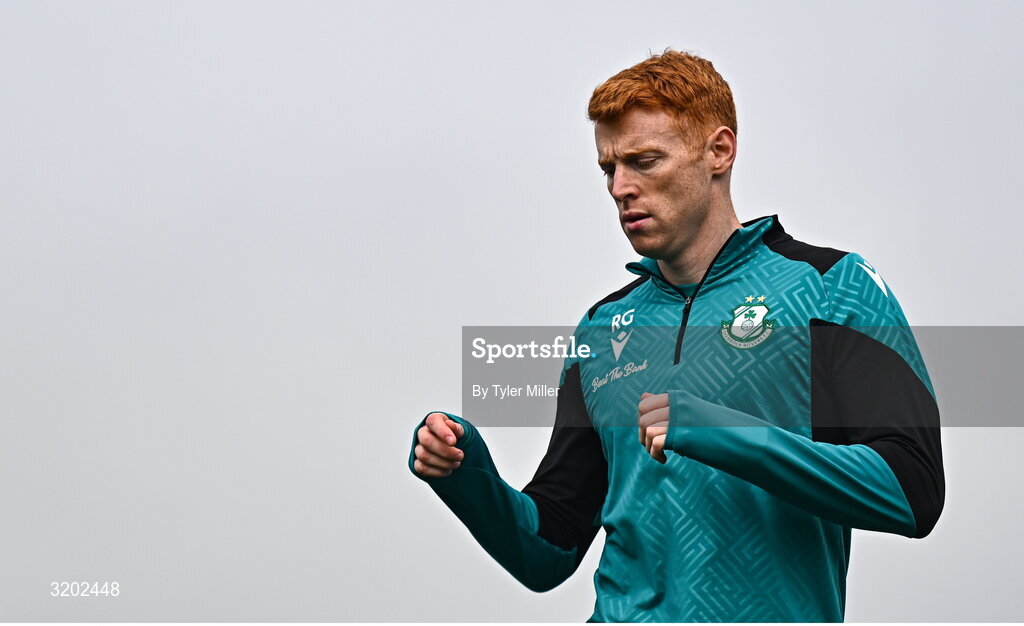 30 July 2025; Rory Gaffney during a Shamrock Rovers training session at Roadstone Group Sports Club in Dublin. Photo by Tyler Miller/Sportsfile