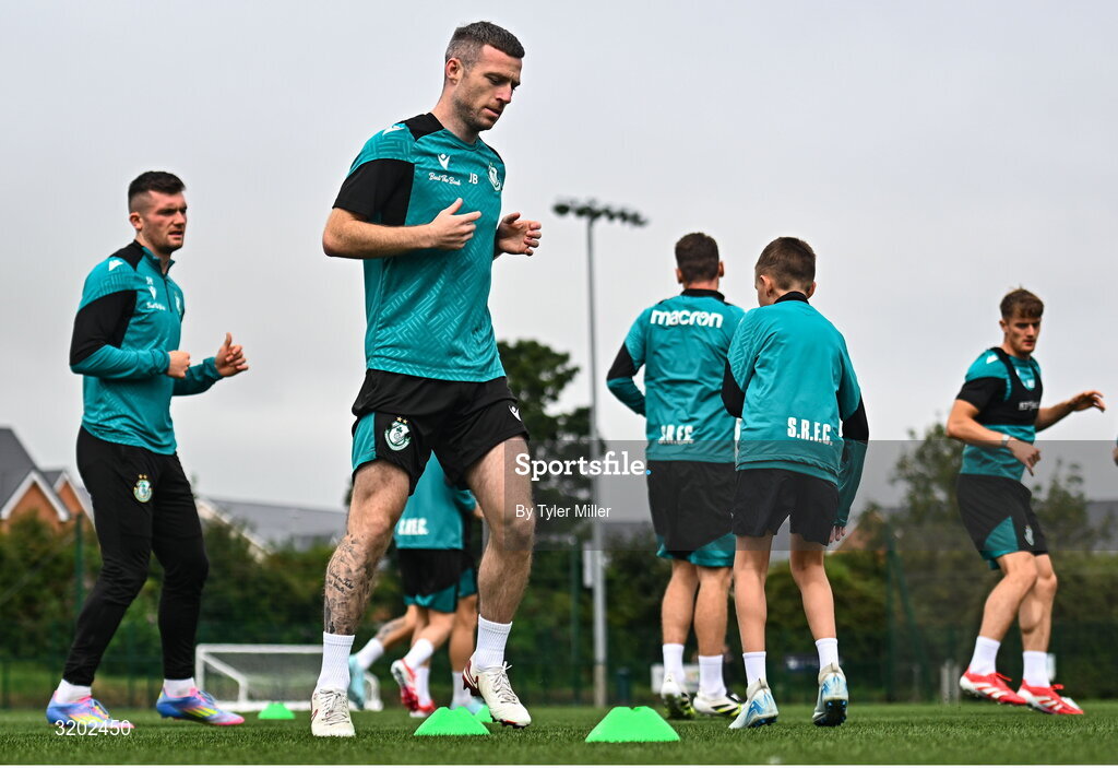 30 July 2025; Jack Byrne during a Shamrock Rovers training session at Roadstone Group Sports Club in Dublin. Photo by Tyler Miller/Sportsfile