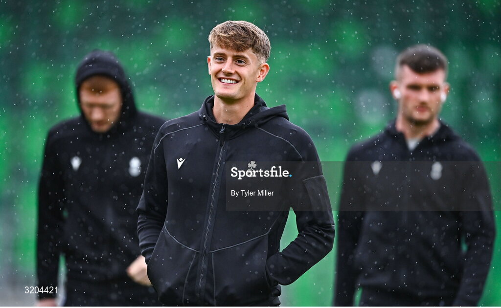 31 July 2025; John McGovern of Shamrock Rovers before during the UEFA Conference League Second Qualifying Round second leg match between Shamrock Rovers and St Joseph's at Tallaght Stadium in Dublin. Photo by Tyler Miller/Sportsfile