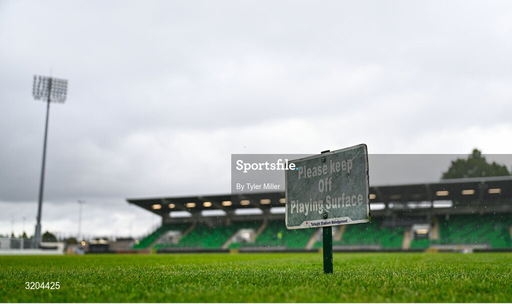 31 July 2025; A general view before the UEFA Conference League Second Qualifying Round second leg match between Shamrock Rovers and St Joseph's at Tallaght Stadium in Dublin. Photo by Tyler Miller/Sportsfile