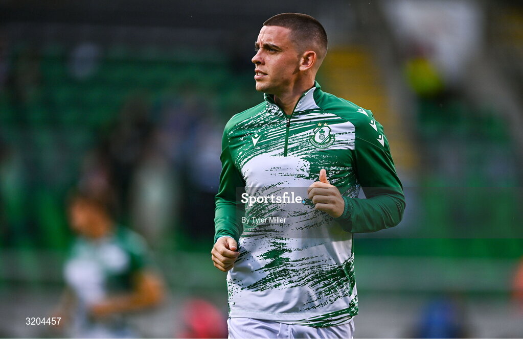 31 July 2025; Gary O'Neill of Shamrock Rovers before the UEFA Conference League Second Qualifying Round second leg match between Shamrock Rovers and St Joseph's at Tallaght Stadium in Dublin. Photo by Tyler Miller/Sportsfile