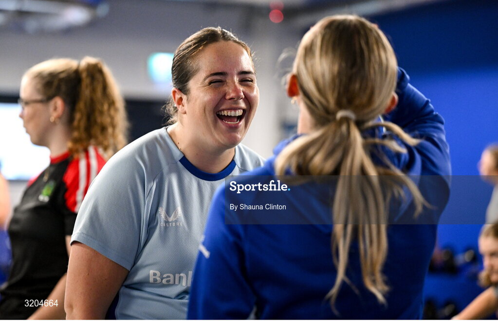31 July 2025; Lisa Callan during a Leinster Rugby women's squad training session at Energia Park in Dublin. Photo by Shauna Clinton/Sportsfile