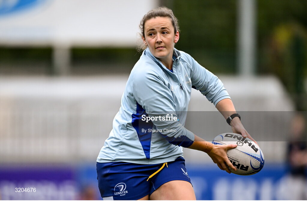 31 July 2025; Nikki Caughey during a Leinster Rugby women's squad training session at Energia Park in Dublin. Photo by Shauna Clinton/Sportsfile