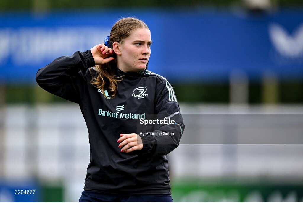 31 July 2025; Cara Martin during a Leinster Rugby women's squad training session at Energia Park in Dublin. Photo by Shauna Clinton/Sportsfile