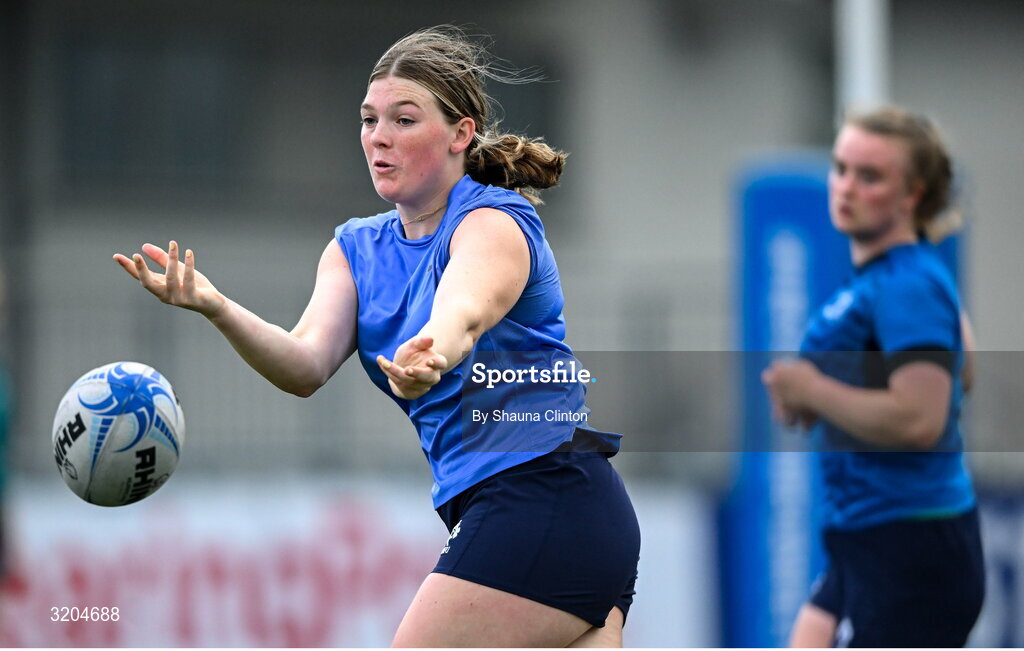 31 July 2025; Heidi Lyons during a Leinster Rugby women's squad training session at Energia Park in Dublin. Photo by Shauna Clinton/Sportsfile
