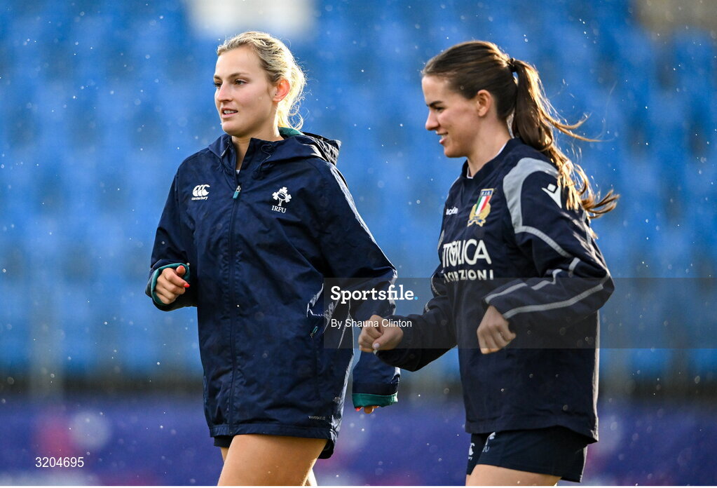 31 July 2025; Megan Burns during a Leinster Rugby women's squad training session at Energia Park in Dublin. Photo by Shauna Clinton/Sportsfile