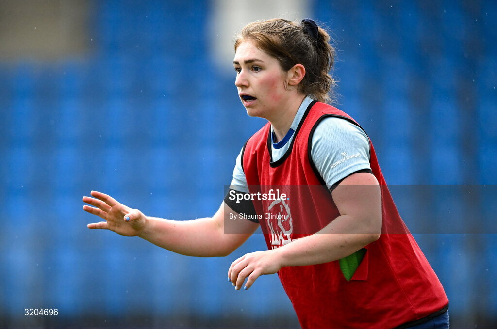31 July 2025; Aoife Moore during a Leinster Rugby women's squad training session at Energia Park in Dublin. Photo by Shauna Clinton/Sportsfile