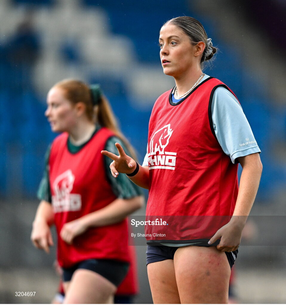 31 July 2025; Naoise Smyth during a Leinster Rugby women's squad training session at Energia Park in Dublin. Photo by Shauna Clinton/Sportsfile