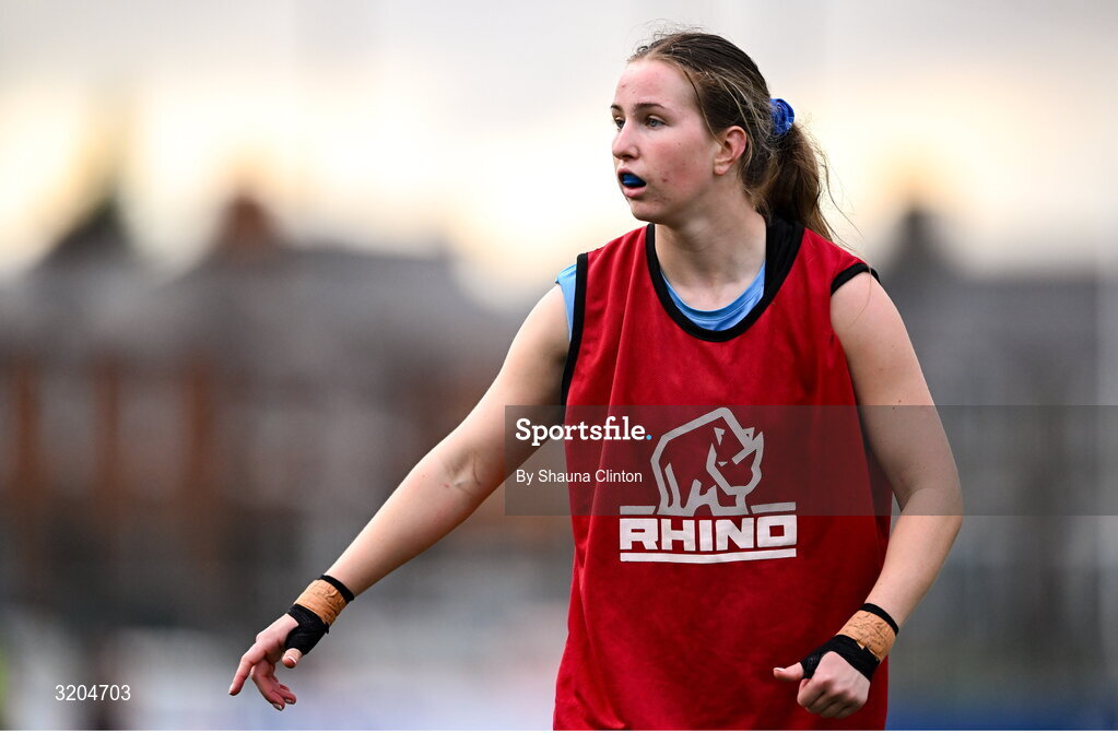 31 July 2025; Aoife Corcoran during a Leinster Rugby women's squad training session at Energia Park in Dublin. Photo by Shauna Clinton/Sportsfile