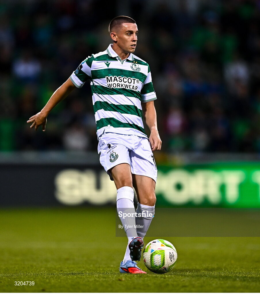 31 July 2025; Gary O'Neill of Shamrock Rovers during the UEFA Conference League Second Qualifying Round second leg match between Shamrock Rovers and St Joseph's at Tallaght Stadium in Dublin. Photo by Tyler Miller/Sportsfile