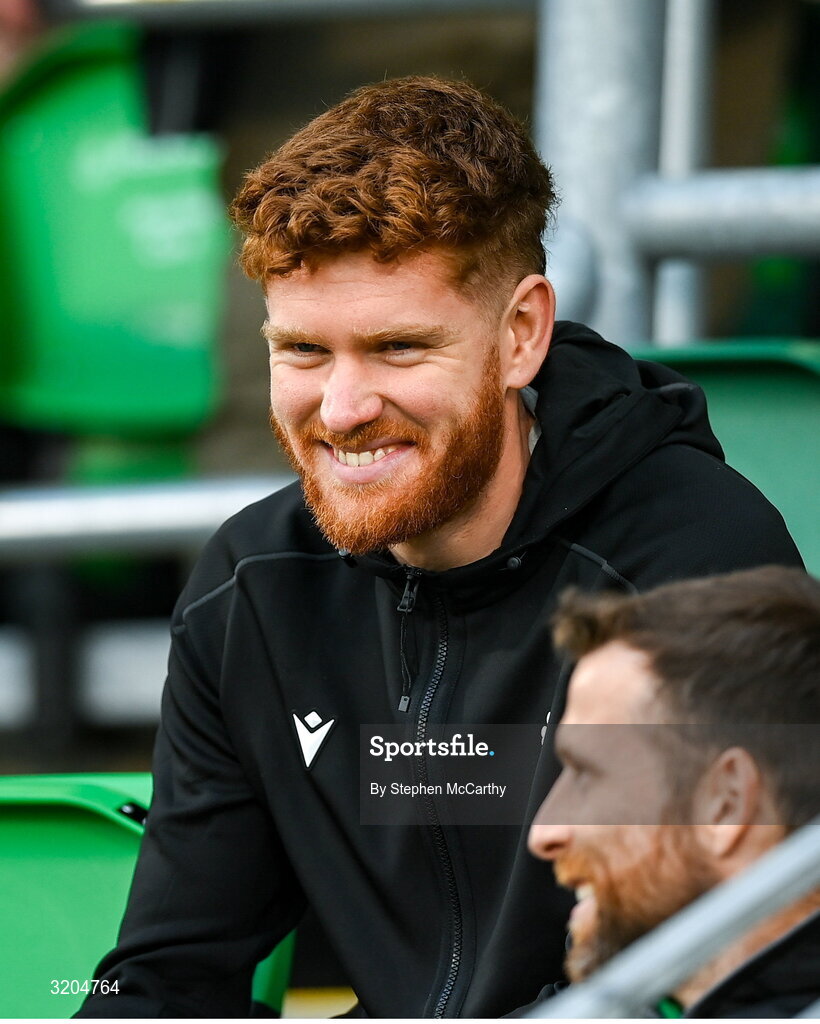 31 July 2025; Connor Malley of Shamrock Rovers before the UEFA Conference League Second Qualifying Round second leg match between Shamrock Rovers and St Joseph's at Tallaght Stadium in Dublin. Photo by Stephen McCarthy/Sportsfile