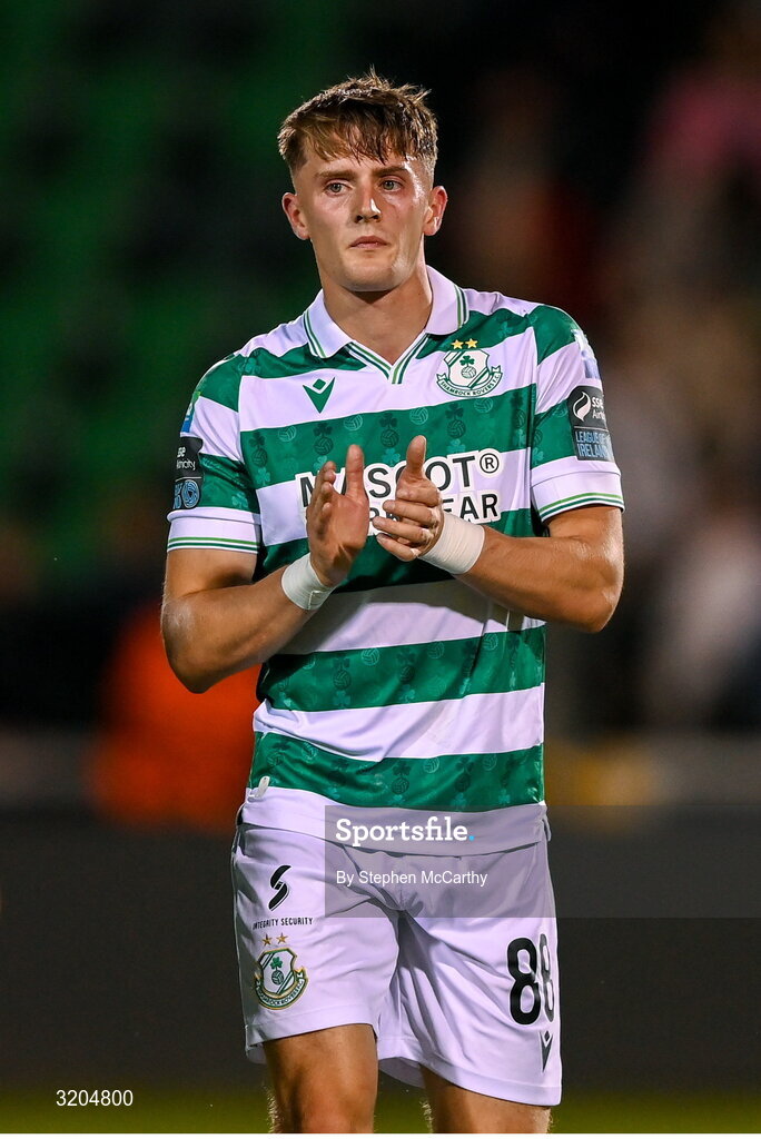 31 July 2025; John McGovern of Shamrock Rovers after the UEFA Conference League Second Qualifying Round second leg match between Shamrock Rovers and St Joseph's at Tallaght Stadium in Dublin. Photo by Stephen McCarthy/Sportsfile
