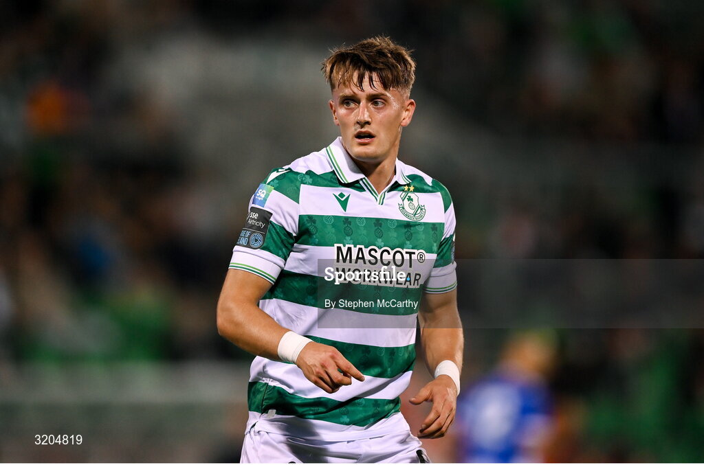 31 July 2025; John McGovern of Shamrock Rovers during the UEFA Conference League Second Qualifying Round second leg match between Shamrock Rovers and St Joseph's at Tallaght Stadium in Dublin. Photo by Stephen McCarthy/Sportsfile