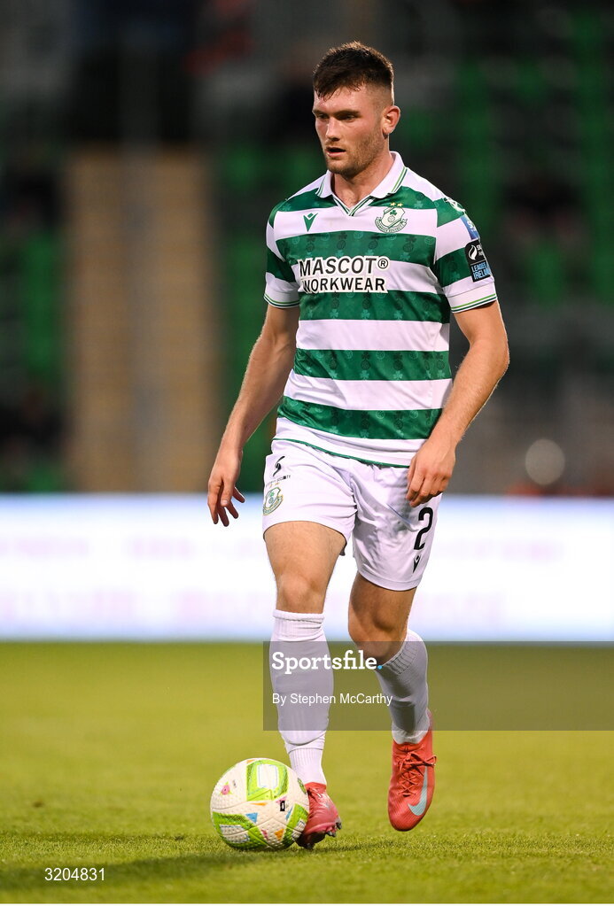 31 July 2025; Josh Honohan of Shamrock Rovers during the UEFA Conference League Second Qualifying Round second leg match between Shamrock Rovers and St Joseph's at Tallaght Stadium in Dublin. Photo by Stephen McCarthy/Sportsfile