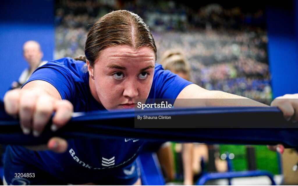 31 July 2025; Emma-Jane Wilson during a Leinster Rugby women's squad training session at Energia Park in Dublin. Photo by Shauna Clinton/Sportsfile
