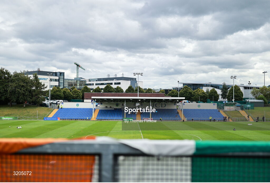 1 August 2025; A general view of UCD Bowl before the SSE Airtricity Men's First Division match between UCD and Dundalk at UCD Bowl in Belfield, Dublin. Photo by Thomas Flinkow/Sportsfile