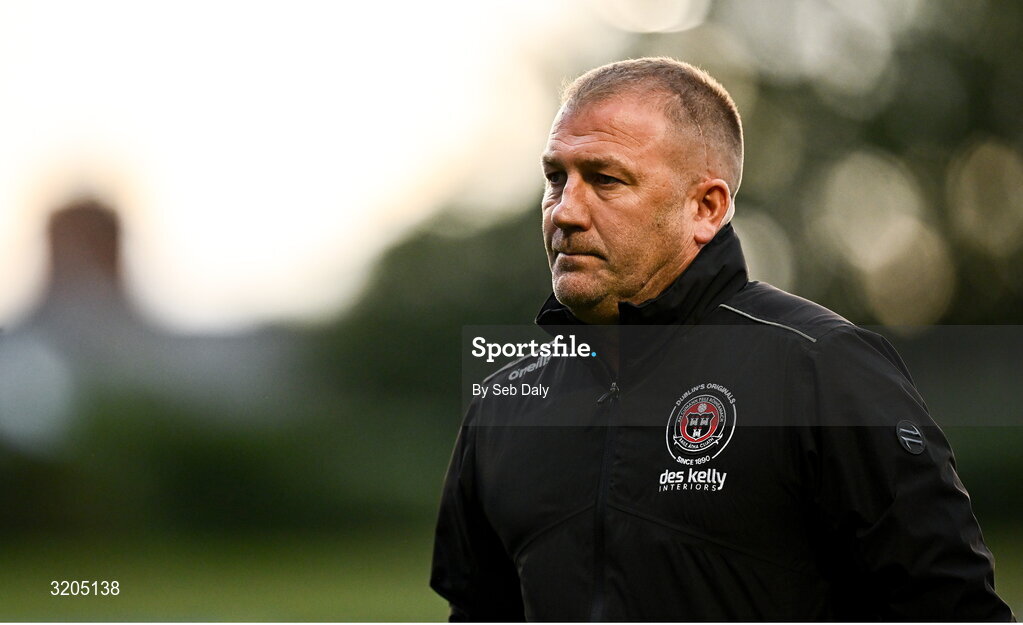 1 August 2025; Bohemians manager Alan Reynolds during the SSE Airtricity Men's Premier Division match between Bohemians and Drogheda United at Dalymount Park in Dublin. Photo by Seb Daly/Sportsfile