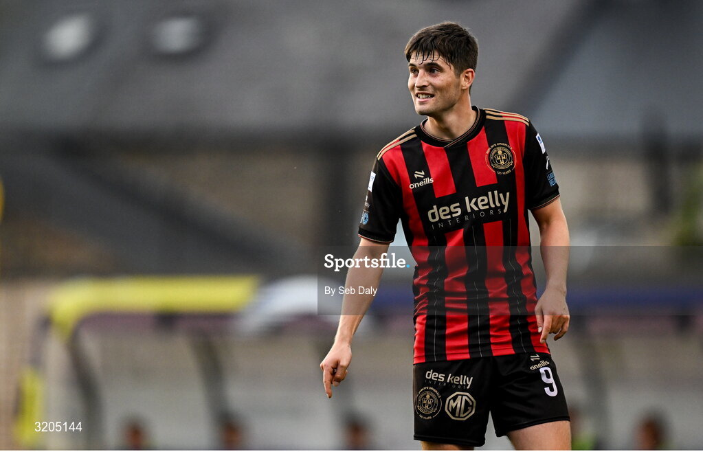 1 August 2025; Colm Whelan of Bohemians during the SSE Airtricity Men's Premier Division match between Bohemians and Drogheda United at Dalymount Park in Dublin. Photo by Seb Daly/Sportsfile