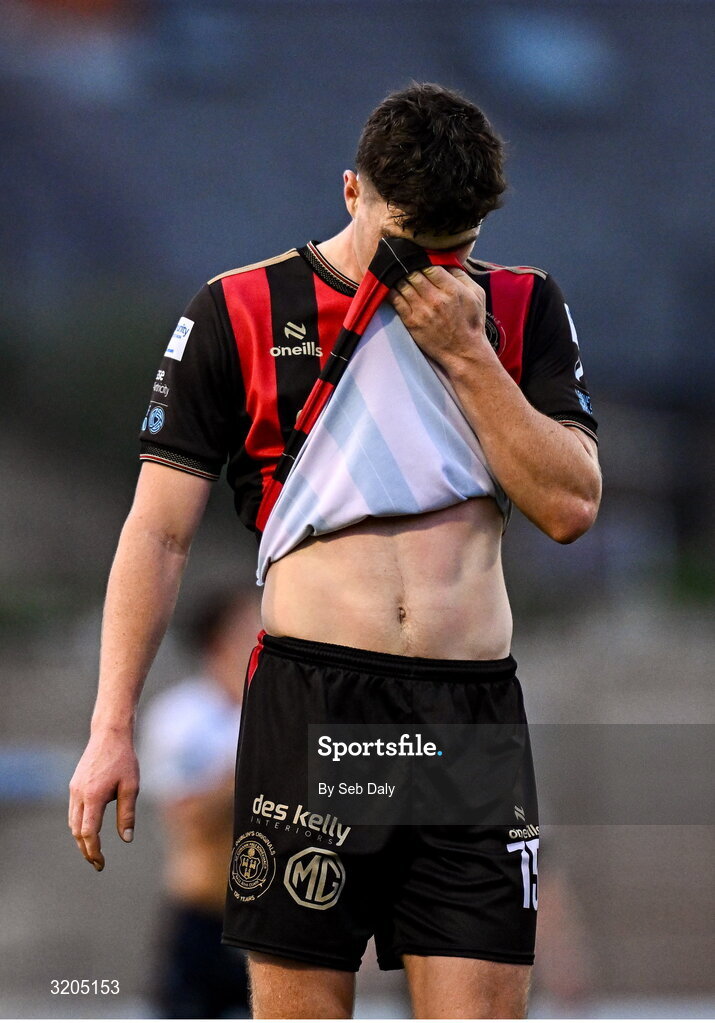1 August 2025; James Clarke of Bohemians during the SSE Airtricity Men's Premier Division match between Bohemians and Drogheda United at Dalymount Park in Dublin. Photo by Seb Daly/Sportsfile