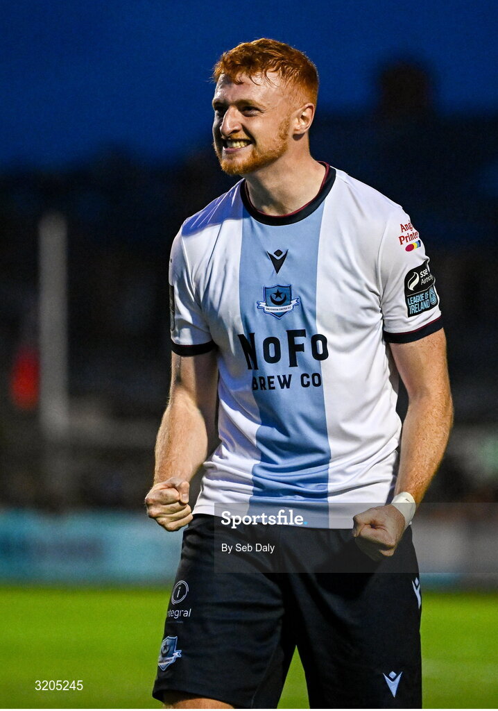 1 August 2025; James Bolger of Drogheda United during the SSE Airtricity Men's Premier Division match between Bohemians and Drogheda United at Dalymount Park in Dublin. Photo by Seb Daly/Sportsfile