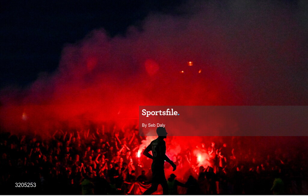 1 August 2025; Drogheda United goalkeeper Luke Dennison during the SSE Airtricity Men's Premier Division match between Bohemians and Drogheda United at Dalymount Park in Dublin. Photo by Seb Daly/Sportsfile