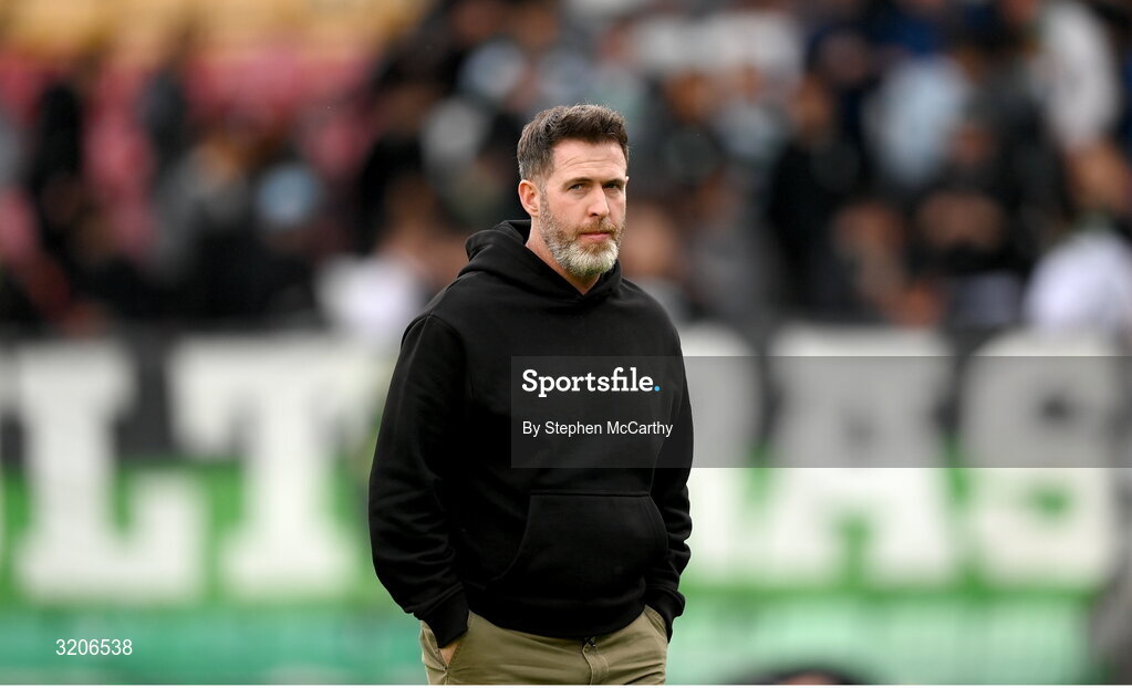 3 August 2025; Shamrock Rovers manager Stephen Bradley before the SSE Airtricity Men's Premier Division match between Shamrock Rovers and Derry City at Tallaght Stadium in Dublin.  Photo by Stephen McCarthy/Sportsfile