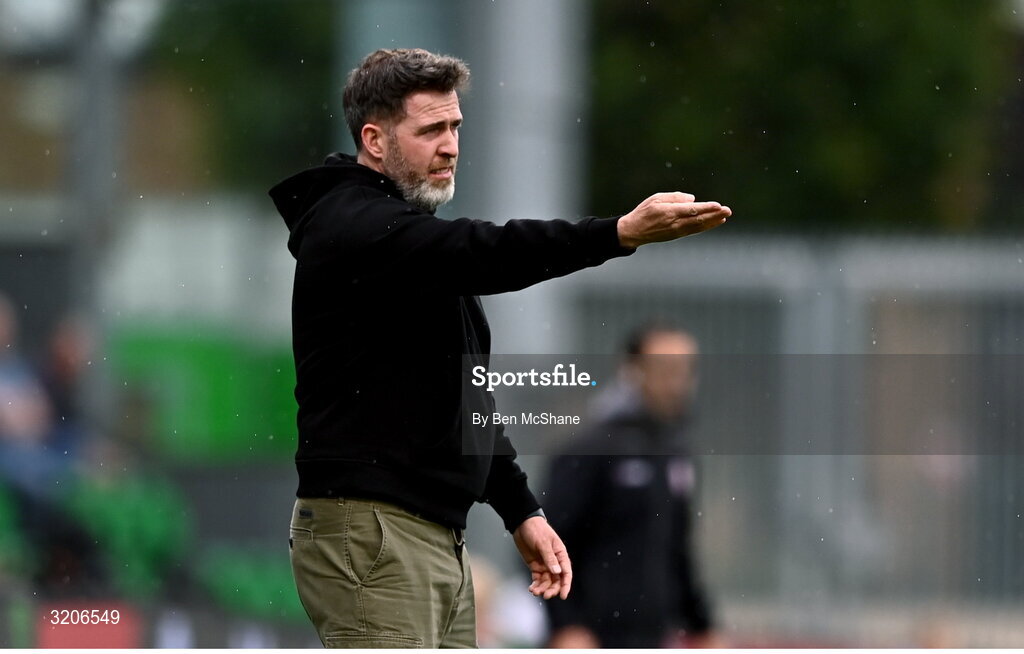 3 August 2025; Shamrock Rovers manager Stephen Bradley during the SSE Airtricity Men's Premier Division match between Shamrock Rovers and Derry City at Tallaght Stadium in Dublin.  Photo by Ben McShane/Sportsfile