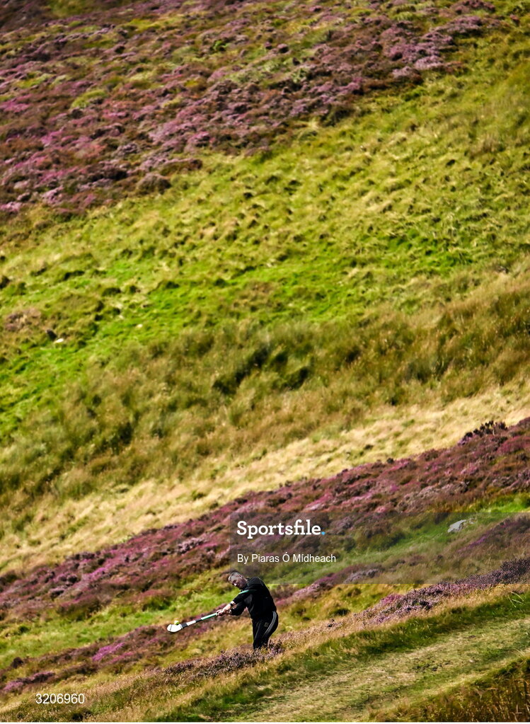 4 August 2025; Brendan Cummins of Tipperary competing in the Senior Hurling competition during the M. Donnelly GAA Poc Fada All-Ireland Finals at Annaverna Mountain in the Cooley Peninsula, Ravensdale, Louth. Photo by Piaras Ó Mídheach/Sportsfile