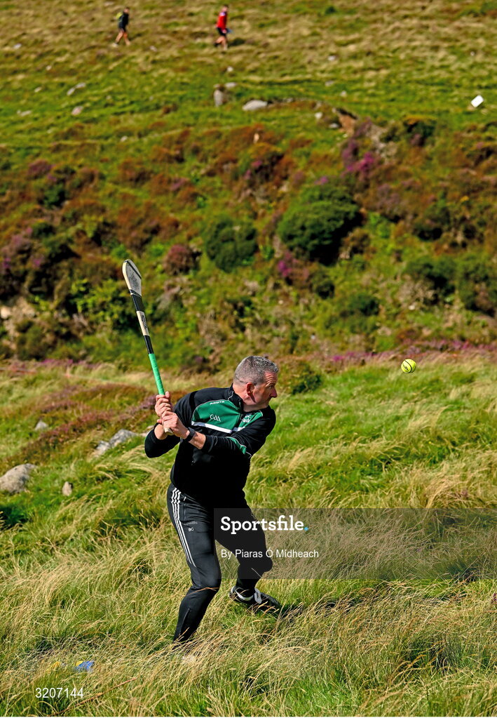 4 August 2025; Brendan Cummins of Tipperary competing in the Senior Hurling competition during the M. Donnelly GAA Poc Fada All-Ireland Finals at Annaverna Mountain in the Cooley Peninsula, Ravensdale, Louth. Photo by Piaras Ó Mídheach/Sportsfile