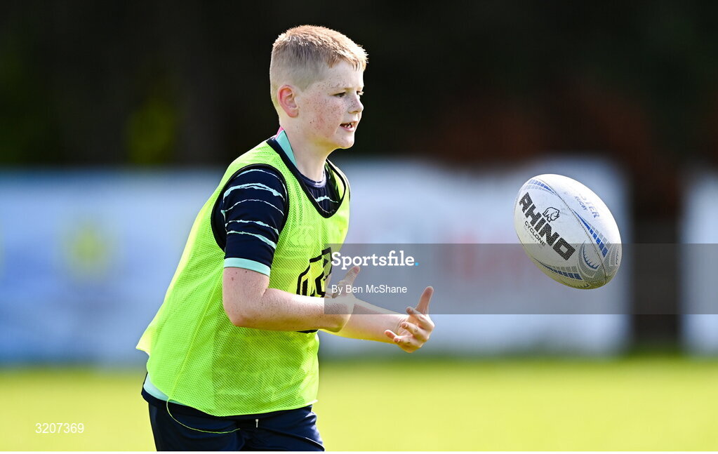 5 August 2025; Participants during a Bank of Ireland Leinster Rugby Summer Camp at Dundalk RFC in Louth. Photo by Ben McShane/Sportsfile