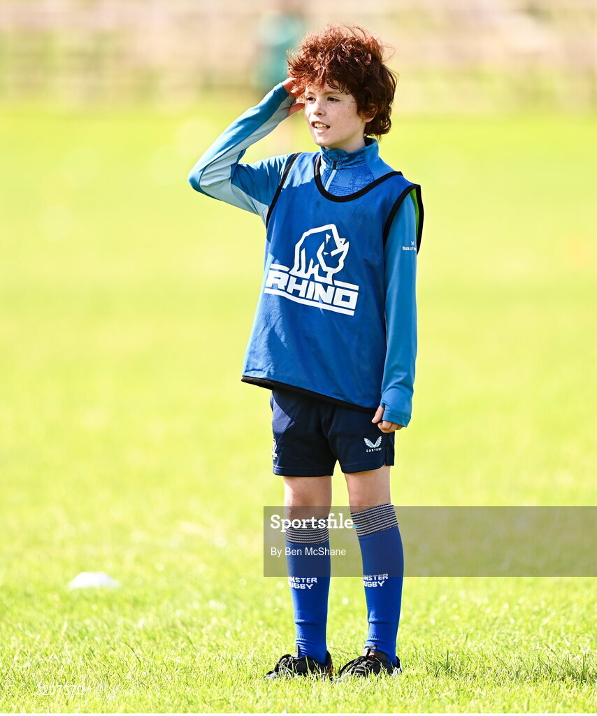 5 August 2025; Participants during a Bank of Ireland Leinster Rugby Summer Camp at Dundalk RFC in Louth. Photo by Ben McShane/Sportsfile