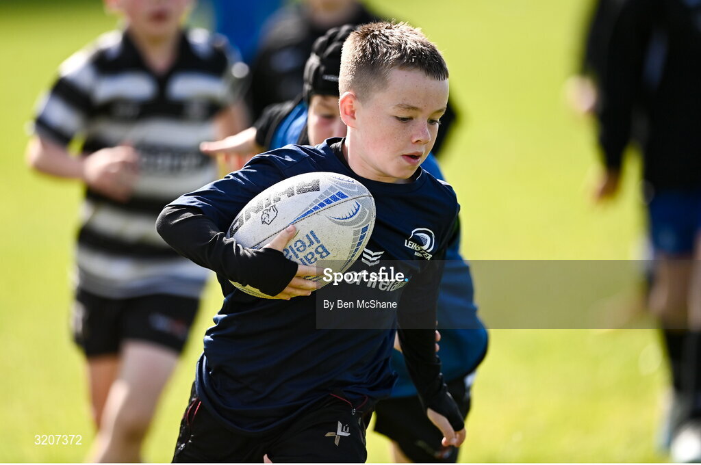 5 August 2025; Participants during a Bank of Ireland Leinster Rugby Summer Camp at Dundalk RFC in Louth. Photo by Ben McShane/Sportsfile