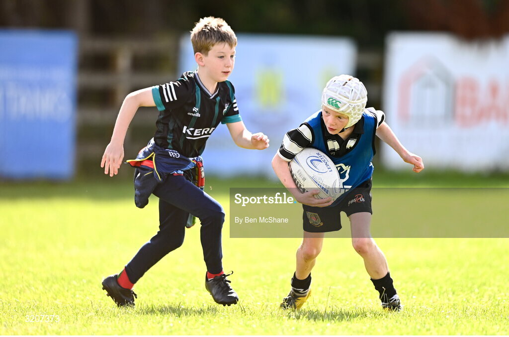 5 August 2025; Participants during a Bank of Ireland Leinster Rugby Summer Camp at Dundalk RFC in Louth. Photo by Ben McShane/Sportsfile