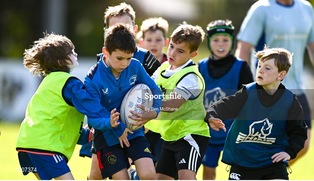 5 August 2025; Participants during a Bank of Ireland Leinster Rugby Summer Camp at Dundalk RFC in Louth. Photo by Ben McShane/Sportsfile