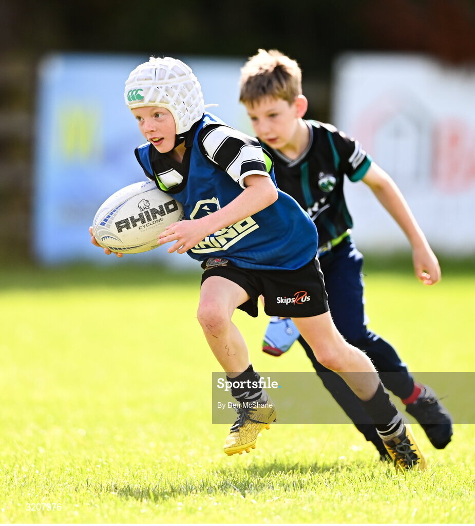 5 August 2025; Participants during a Bank of Ireland Leinster Rugby Summer Camp at Dundalk RFC in Louth. Photo by Ben McShane/Sportsfile