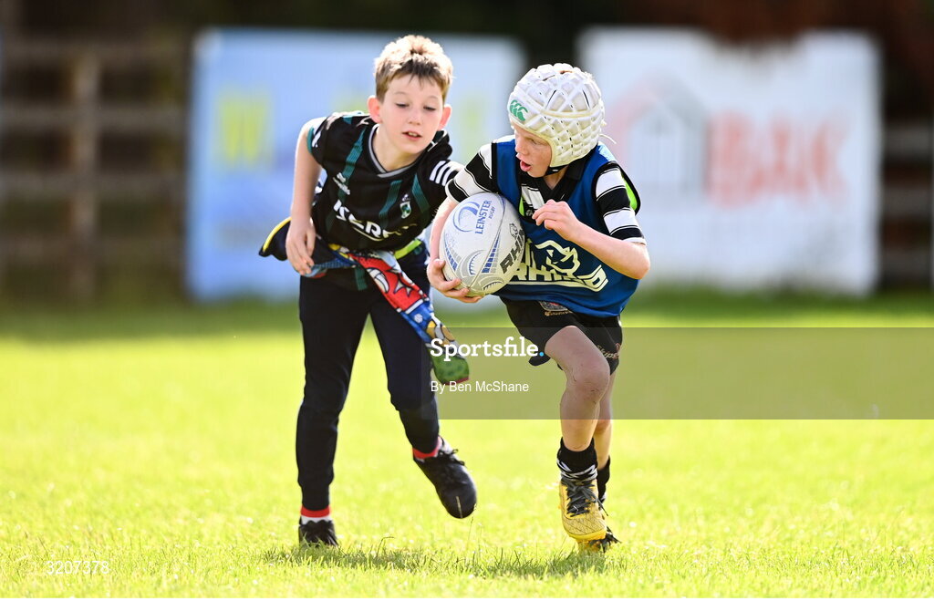 5 August 2025; Participants during a Bank of Ireland Leinster Rugby Summer Camp at Dundalk RFC in Louth. Photo by Ben McShane/Sportsfile